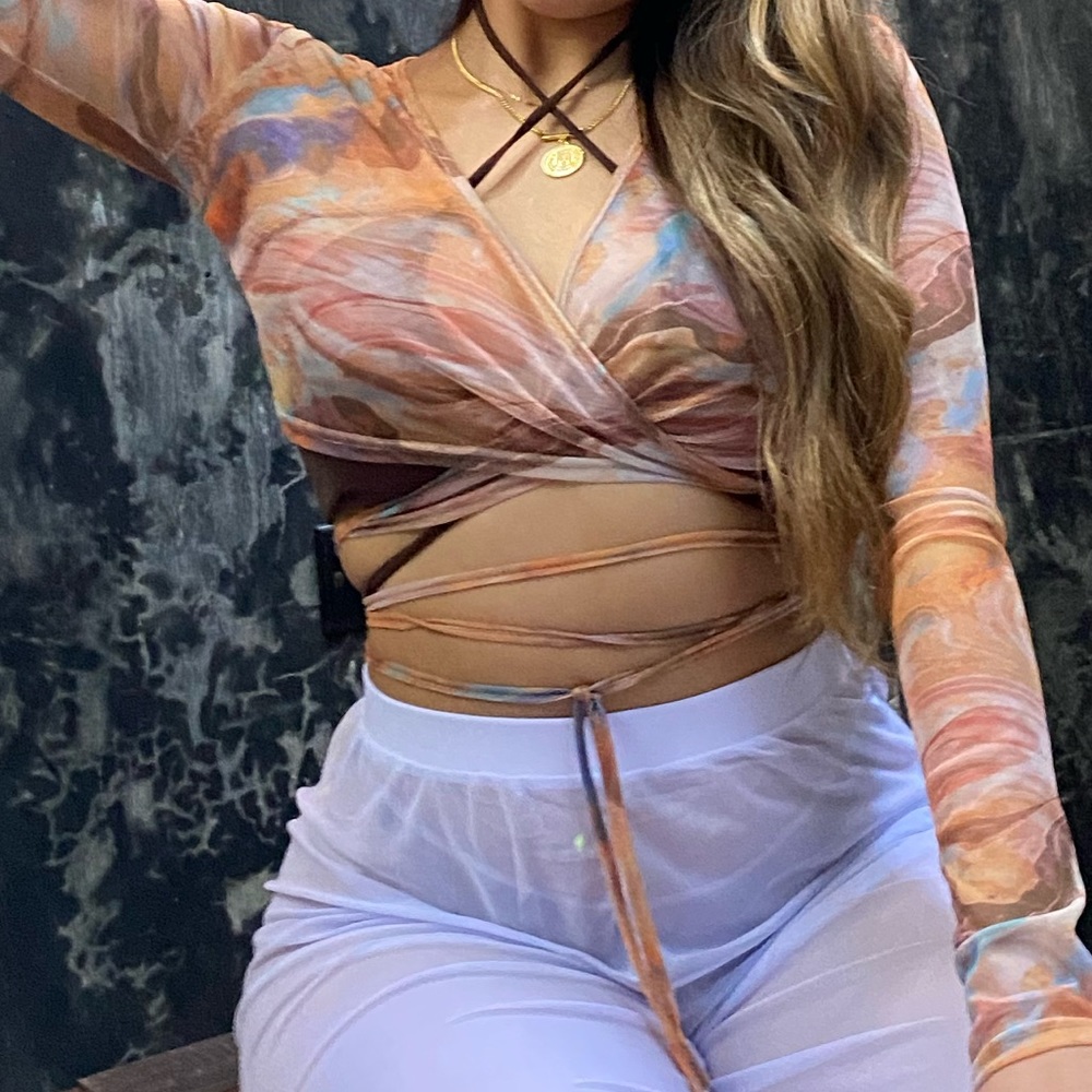 mesh wrap top